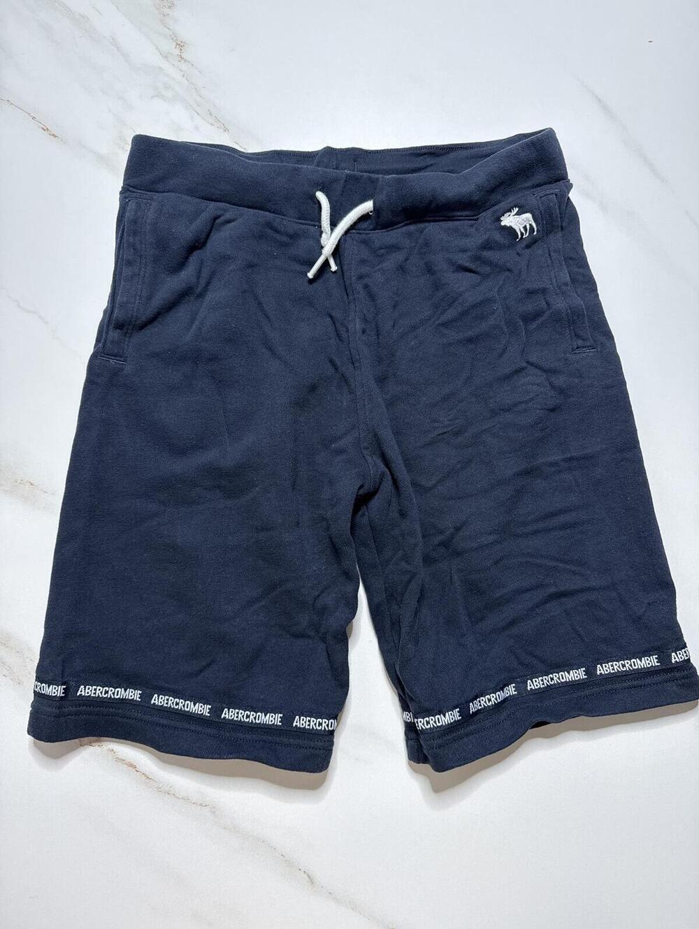 Abercrombie Kids Navy Fleece Shorts - Boys 15/16